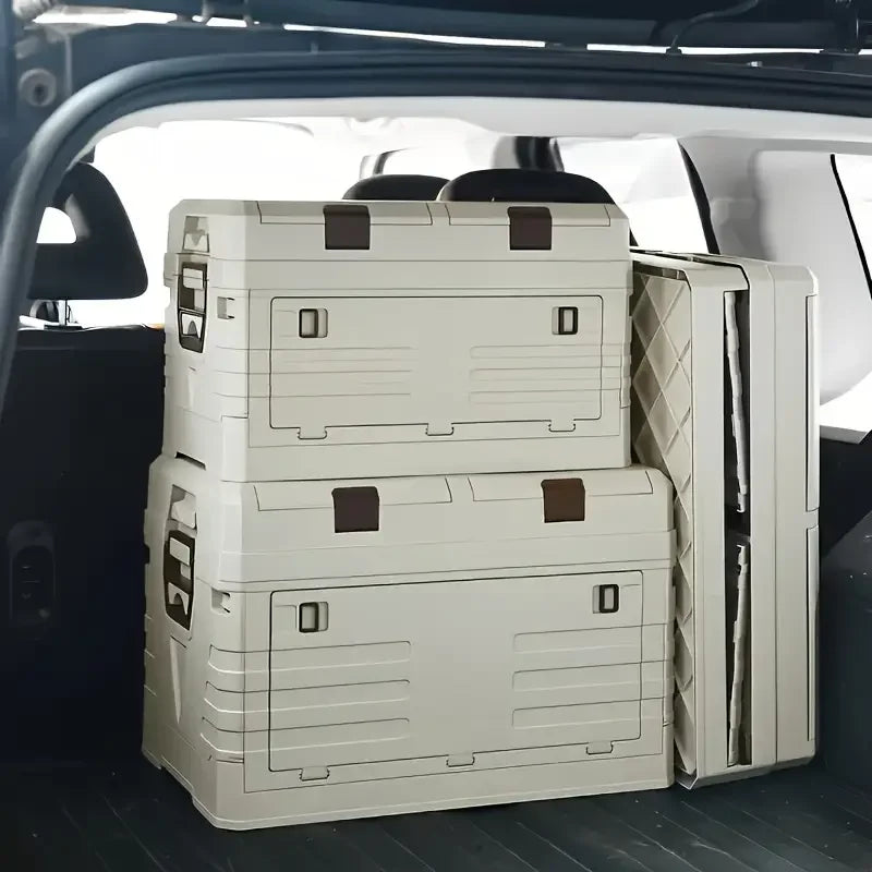 Multi-Purpose Outdoor Storage Container Foldable Car Trunk Organizer Plastic Portable Camping Storage Boxes & Bins Container