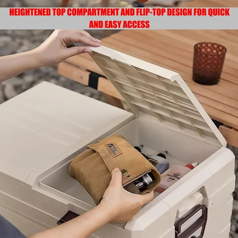 Multi-Purpose Outdoor Storage Container Foldable Car Trunk Organizer Plastic Portable Camping Storage Boxes & Bins Container