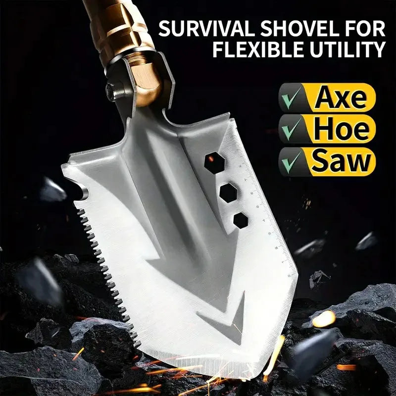 Garden Farming Detachable Shovel Outdoor Camping Garden Equipment Stainless Steel Outdoor Farming Folding Shovels