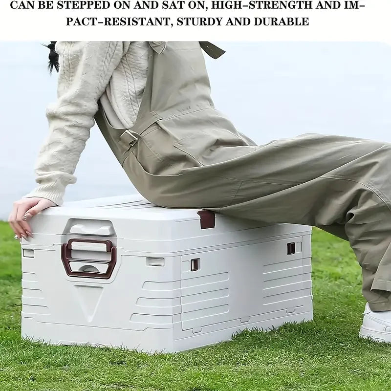 Multi-Purpose Outdoor Storage Container Foldable Car Trunk Organizer Plastic Portable Camping Storage Boxes & Bins Container