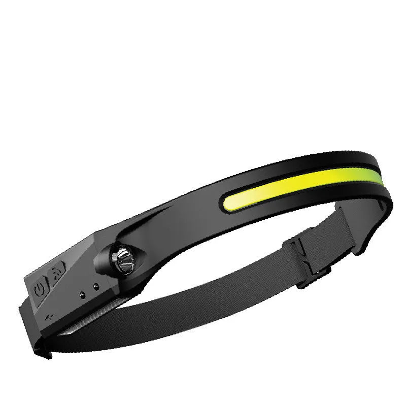 FCJ COB LED Induction Riding Headlamp Flashlight USB Rechargeable Waterproof Camping Headlight All Perspectives Hunting Tool