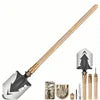 Garden Farming Detachable Shovel Outdoor Camping Garden Equipment Stainless Steel Outdoor Farming Folding Shovels