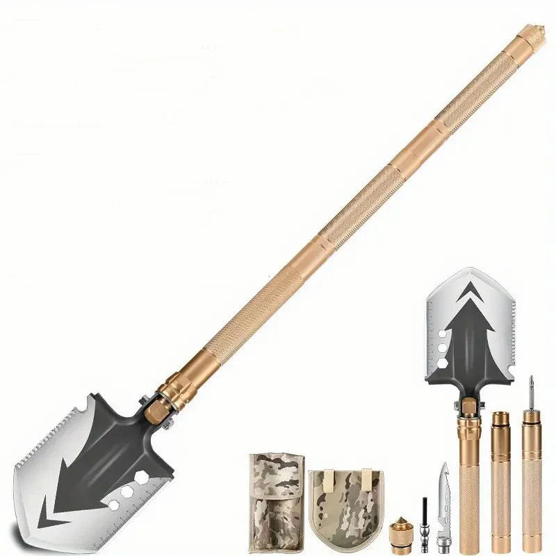Garden Farming Detachable Shovel Outdoor Camping Garden Equipment Stainless Steel Outdoor Farming Folding Shovels