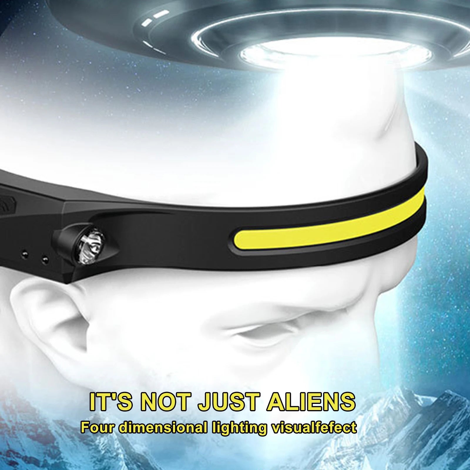 FCJ COB LED Induction Riding Headlamp Flashlight USB Rechargeable Waterproof Camping Headlight All Perspectives Hunting Tool
