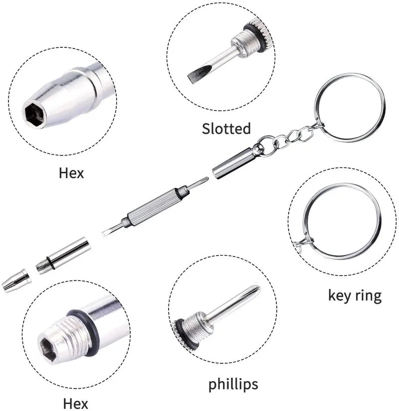 1200pcs Glasses Screws With Screwdriver Tweezers  Repair Kit Complete Glasses Screws Mini Screws Set for PC Phone