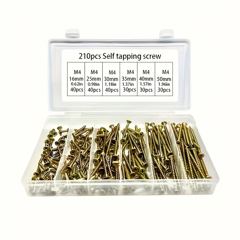 210 cross shaped flat head self tapping screws, self tapping wood screws, woodworking screws, metal self tapping screw