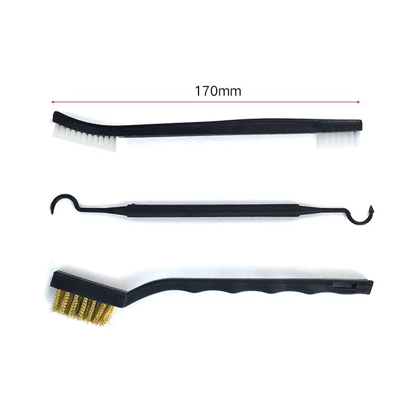 TAIMIMEI Double-end Steel Wire Brush & Nylon Pick Set Universal Hunting Gun Cleaning Kit Tactical Rifle Gun Cleaning Tool