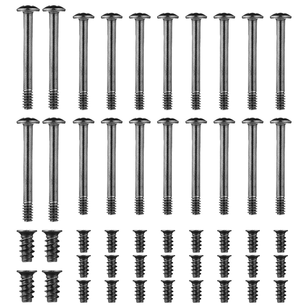 60pcs Carbon Steel Screws Computer Case Fan Screws Long and Short Screws Set Cooling Fan Screws