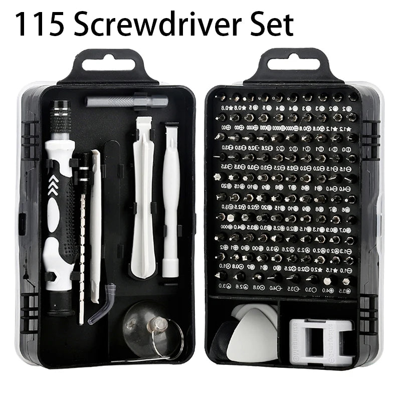 110/115/135 in 1 Screwdriver Set of Screw Driver Bit Set Multi-function Precision Mobile Phone Repair Device Hand Tools Torx Hex