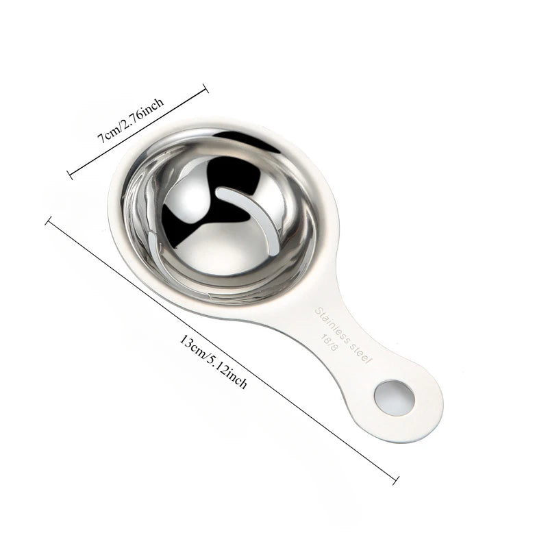 Household Kitchen Small Tool, Food Grade Stainless Steel Isolator Filter, Egg Yolk and Egg White Separator
