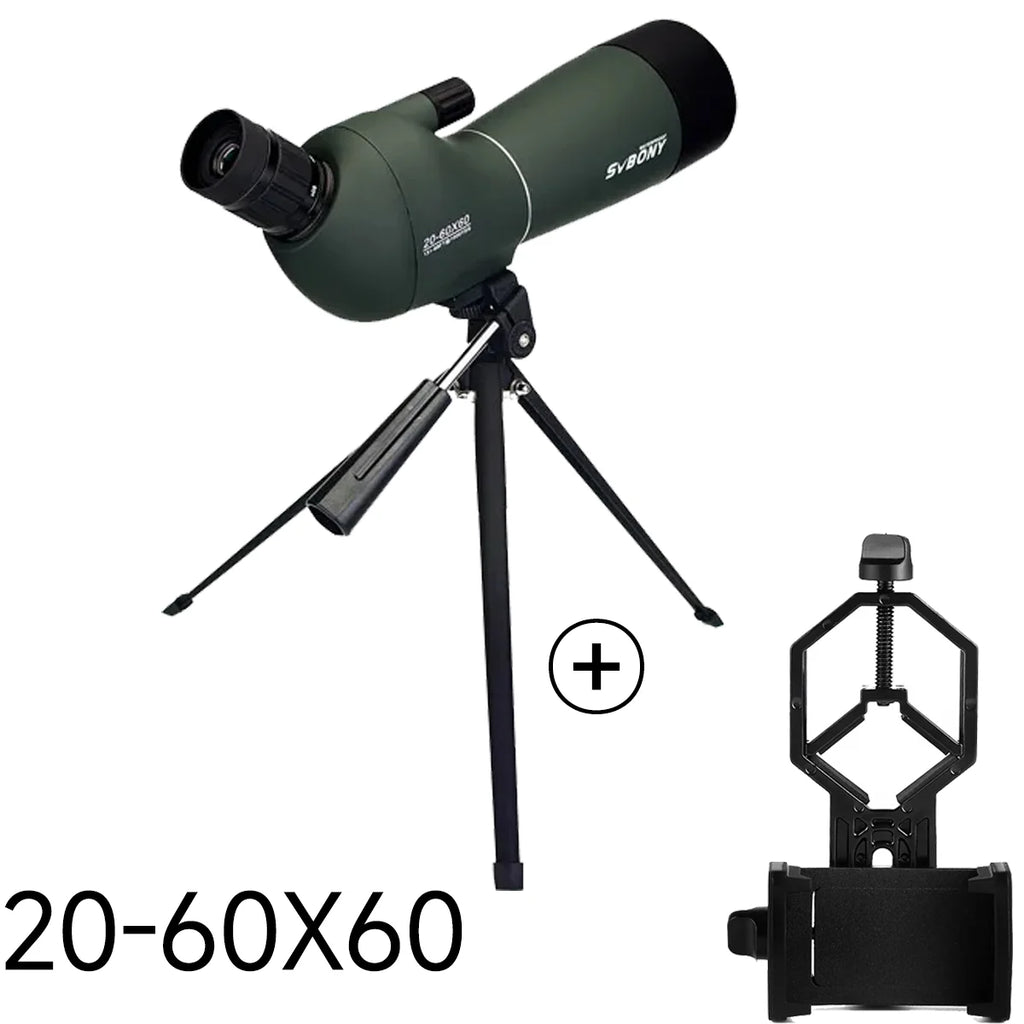 Svbony SV28 Spotting Scope 50/60/70/80mm Powerful Zoom With Tripod Waterproof,Camping equipment, Target Shooting,Bird Watching