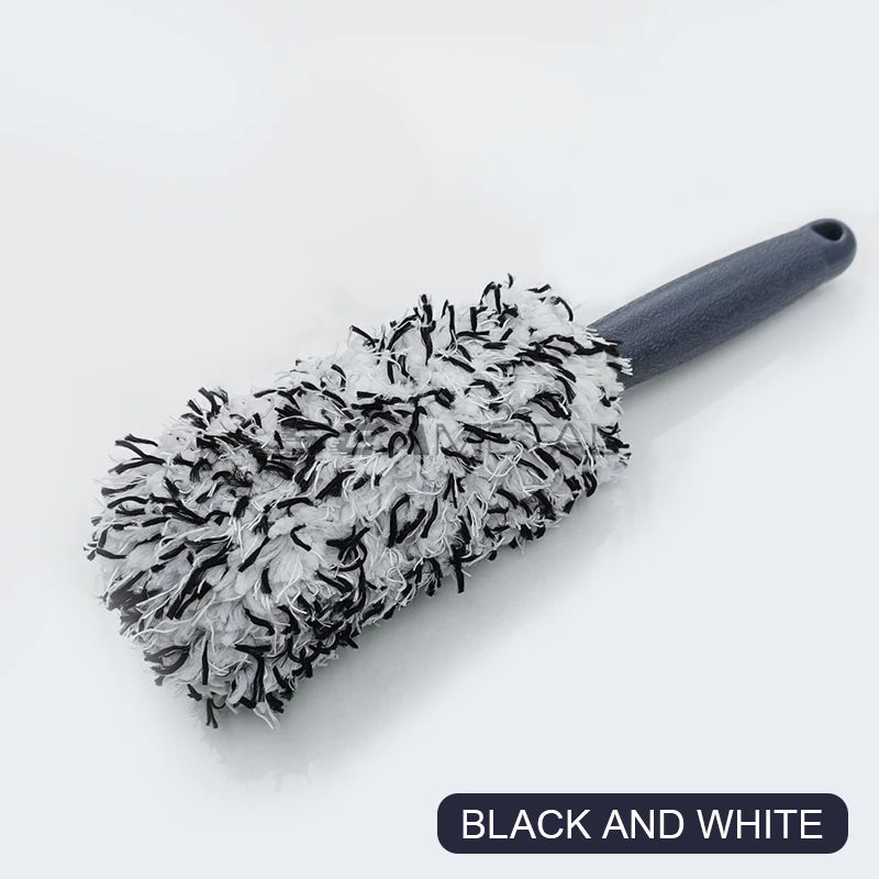 SEAMETAL Car Cleaning Brush Car Wash Portable Plush Wheel Tire Rim Brush Wash Tools for Car Motorcycle Wheel Tire Accessories