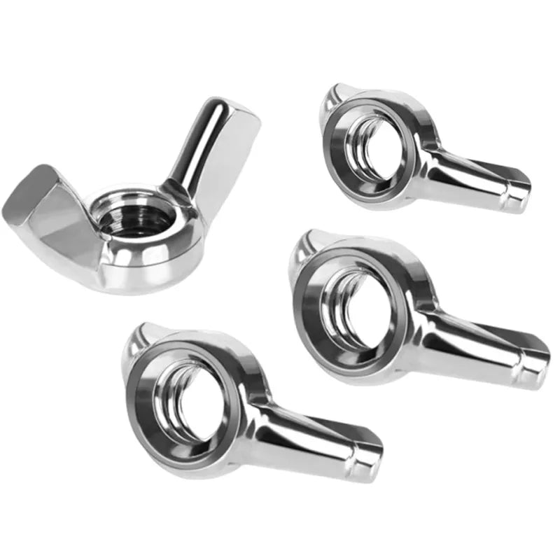 Wing Nuts Butterfly Nuts M3 M4 M5 M6 M8 M10 M12 Wing Nuts 304 Stainless Steel Hand Tighten  Wingnuts butterfly Nut DIN315