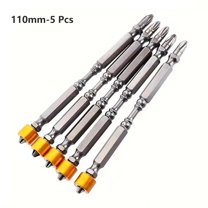 5/10 Pcs PH2 Magnetic Screwdriver Bits Phillips 1/4 Inch Hexagonal Shank with Magnetic Ring for Electric Screwdriver