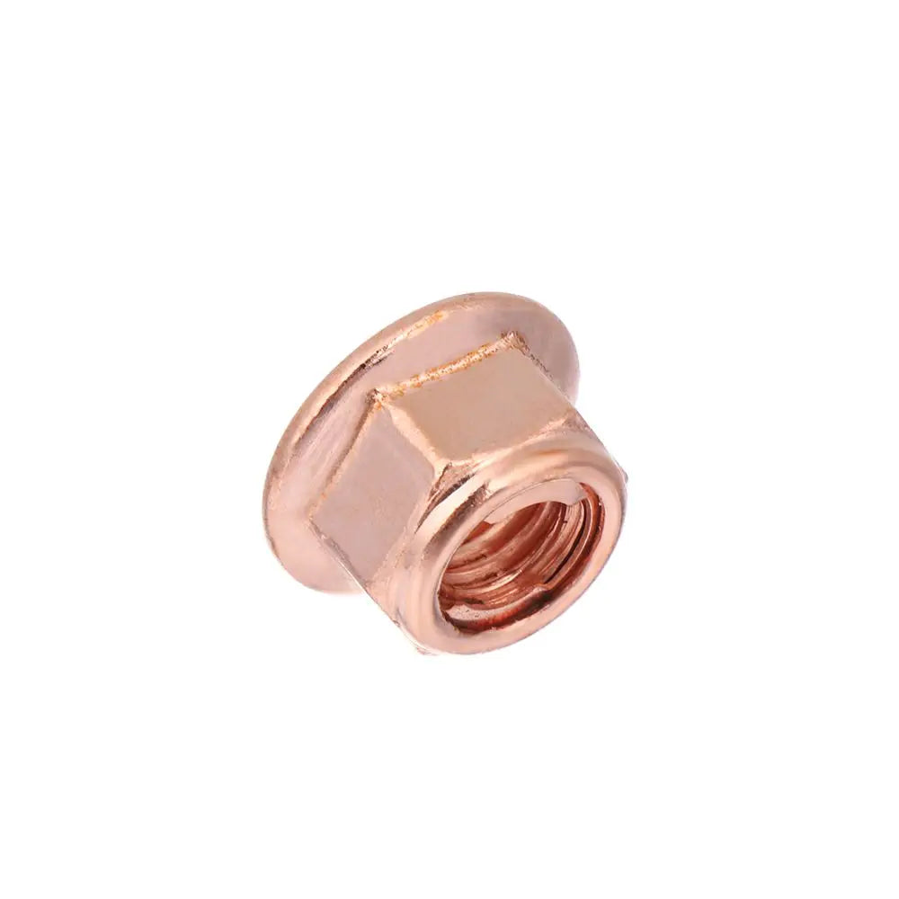 12Pcs M8 Copper Flashed Exhaust Manifold Nut 8mm Nuts High Temperature Nuts