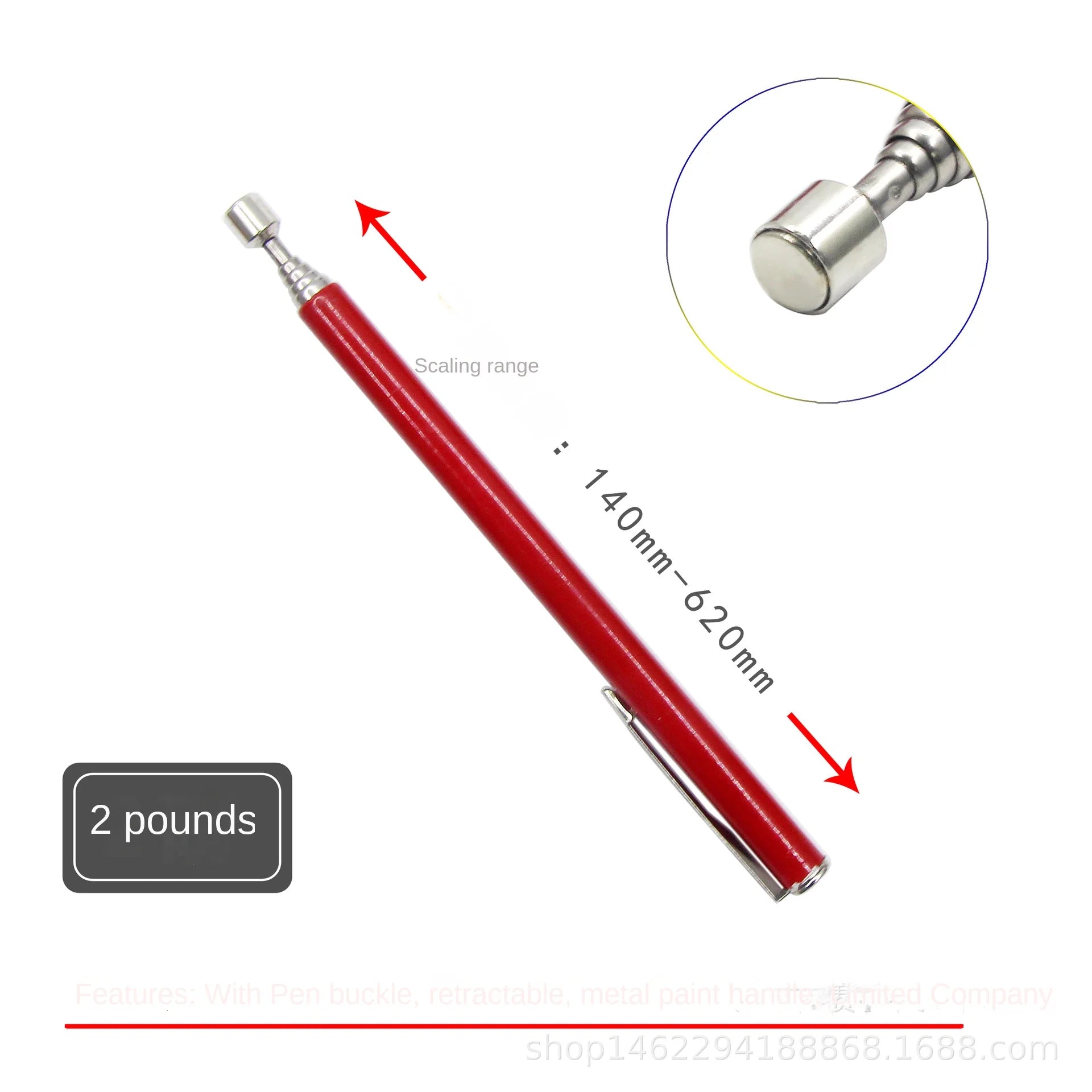 Telescopic Magnetic Pen Portable Metalworking Handy Tool Magnet Capacity for Picking Up Nut Bolt Adjustable Pickup Rod Stick