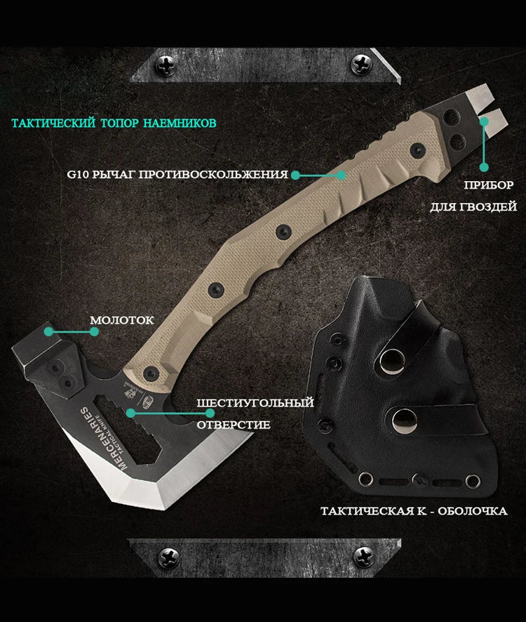 HX Tactical Engineer Axe Rescue Camp Artillery Fire Rescue Axe Hammer survival firefighter camping supplies axe tomahawk