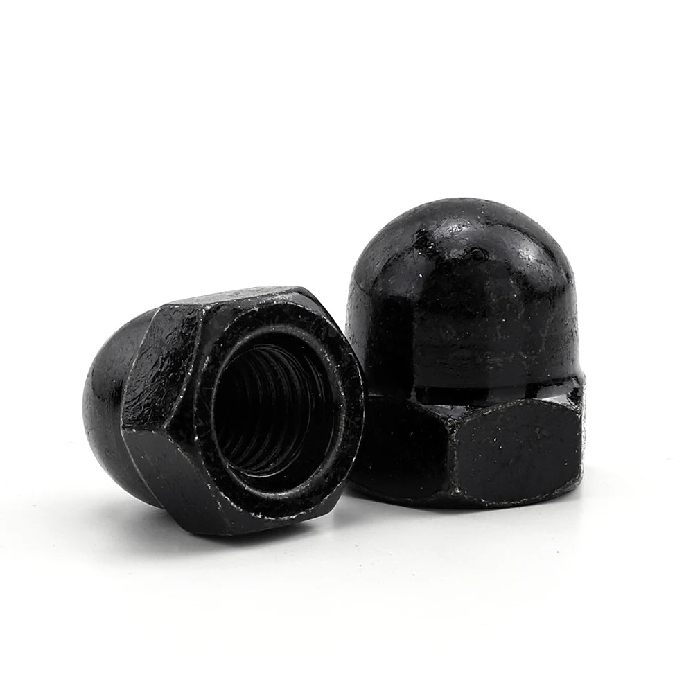 JUIDINTO 3-40pcs Metric Acorn Nuts M3 M4 M5 M6 M8 M10 M12 Domed Cap Nuts Crown Hex Nuts