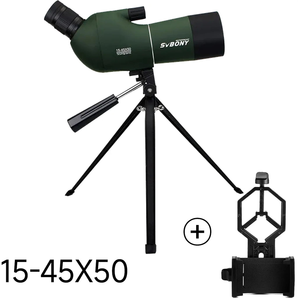 Svbony SV28 Spotting Scope 50/60/70/80mm Powerful Zoom With Tripod Waterproof,Camping equipment, Target Shooting,Bird Watching