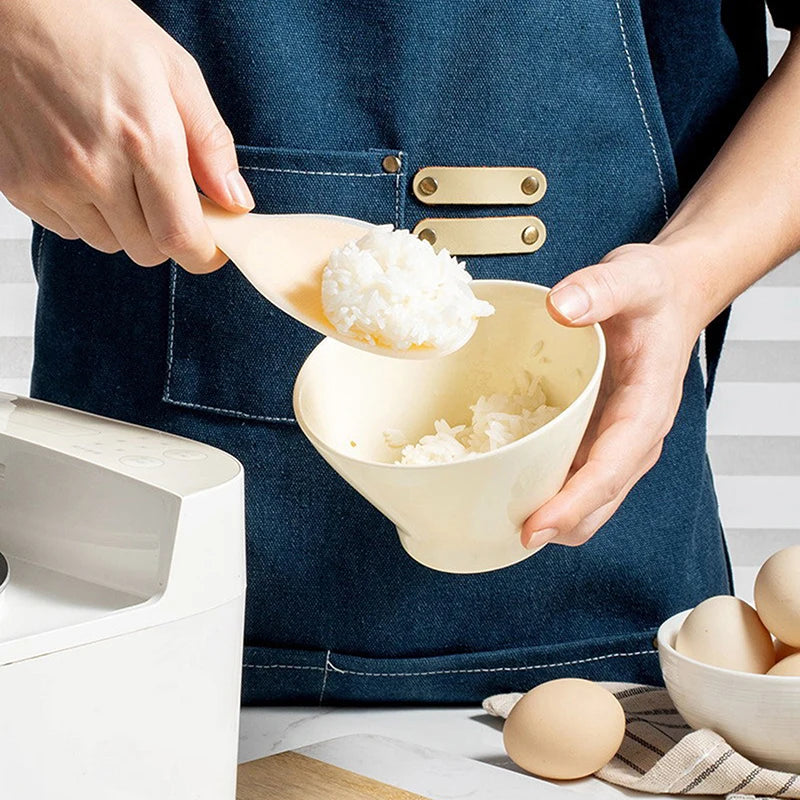 1Pc Vertical Silicone Rice Spoon Kitchen Non-stick High Temperature Resistant Rice Spoon Household Items
