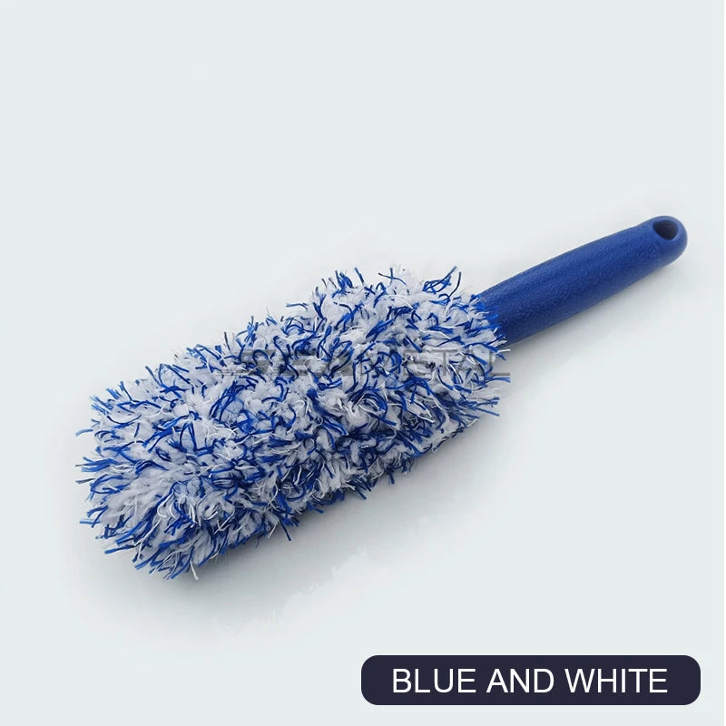 SEAMETAL Car Cleaning Brush Car Wash Portable Plush Wheel Tire Rim Brush Wash Tools for Car Motorcycle Wheel Tire Accessories