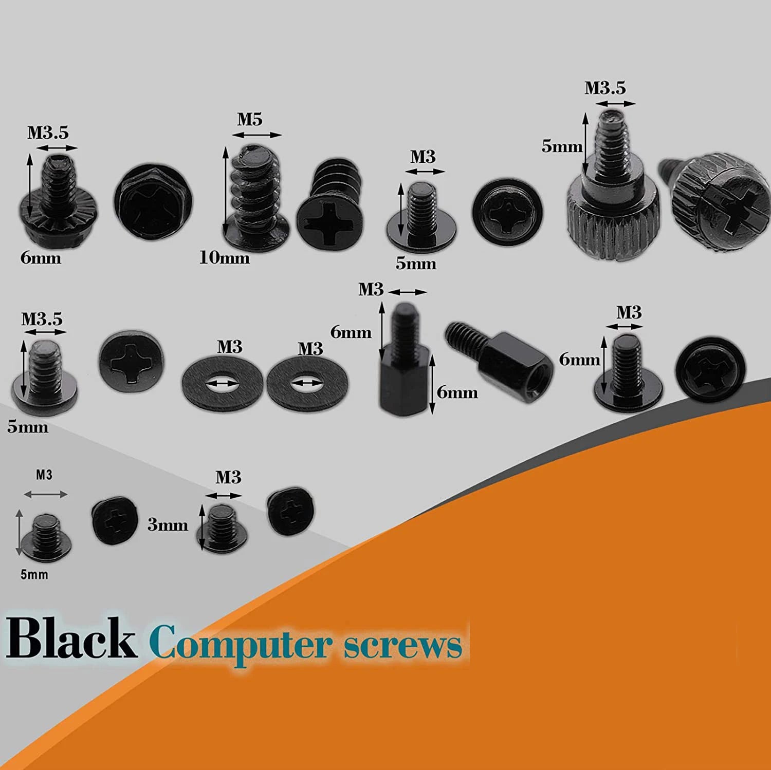 711pcs Motherboard Standoffs Screws Kit, SSD Screws, Replacement PC Computer Screws Set for Mainboard, HDD Hard Drive, SSD