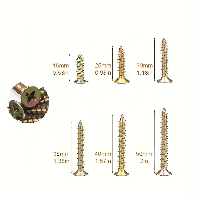 210 cross shaped flat head self tapping screws, self tapping wood screws, woodworking screws, metal self tapping screw