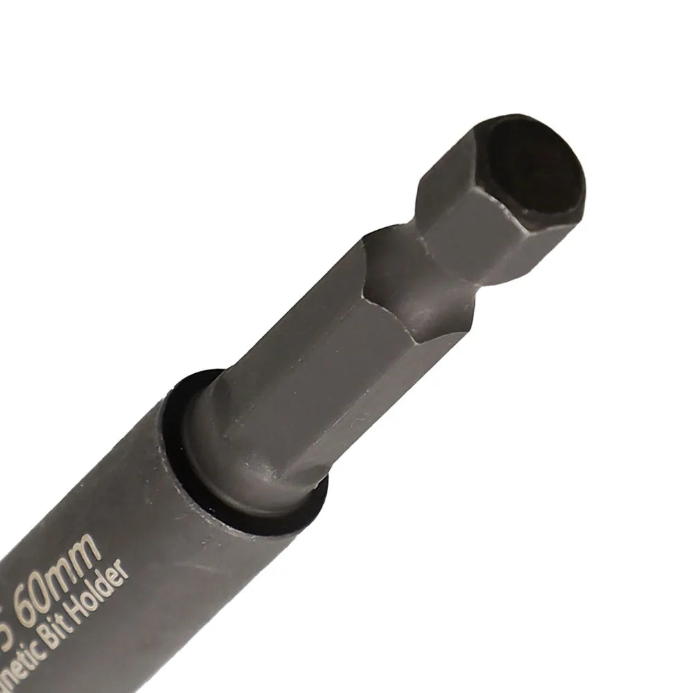 2/5pcs 1/4In Head Extension Rod Screwdriver Magnetic Transfer Extension Rod Screwdriver Bit Holder Internal Hexagonal Screw