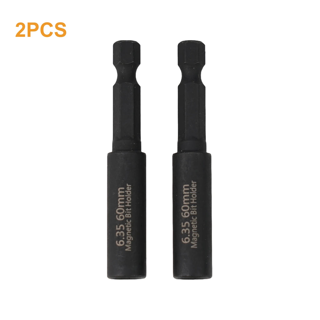 2/5pcs 1/4In Head Extension Rod Screwdriver Magnetic Transfer Extension Rod Screwdriver Bit Holder Internal Hexagonal Screw