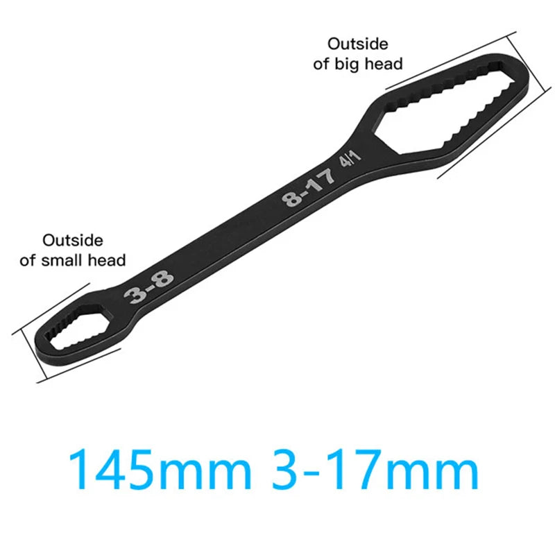 8-22mm Universal Torx Wrench Board Adjustable Double-head Torx Spanner Self-tightening Glasses Wrench Multi-purpose Hand Tools A