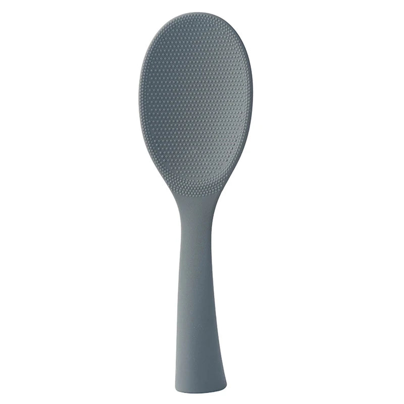 1Pc Vertical Silicone Rice Spoon Kitchen Non-stick High Temperature Resistant Rice Spoon Household Items