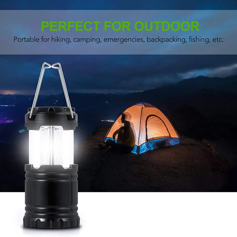 Portable COB Telescopic Camping Light Outdoor Light Tent Light Lantern Foldable Pole LED Camping Lantern