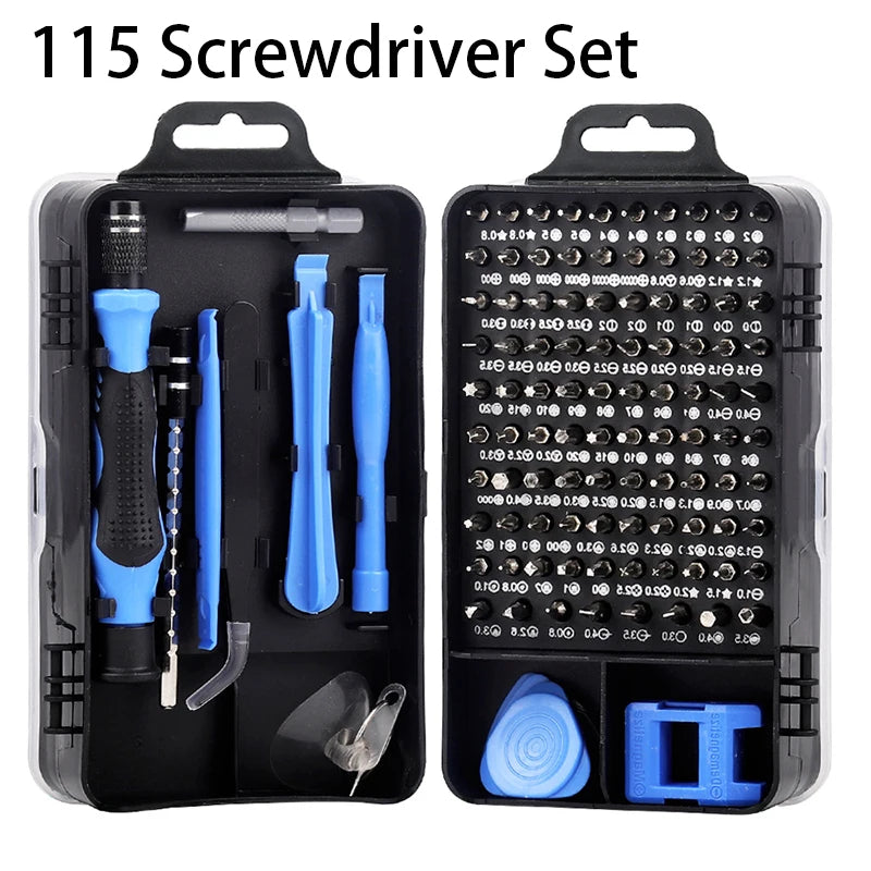 110/115/135 in 1 Screwdriver Set of Screw Driver Bit Set Multi-function Precision Mobile Phone Repair Device Hand Tools Torx Hex