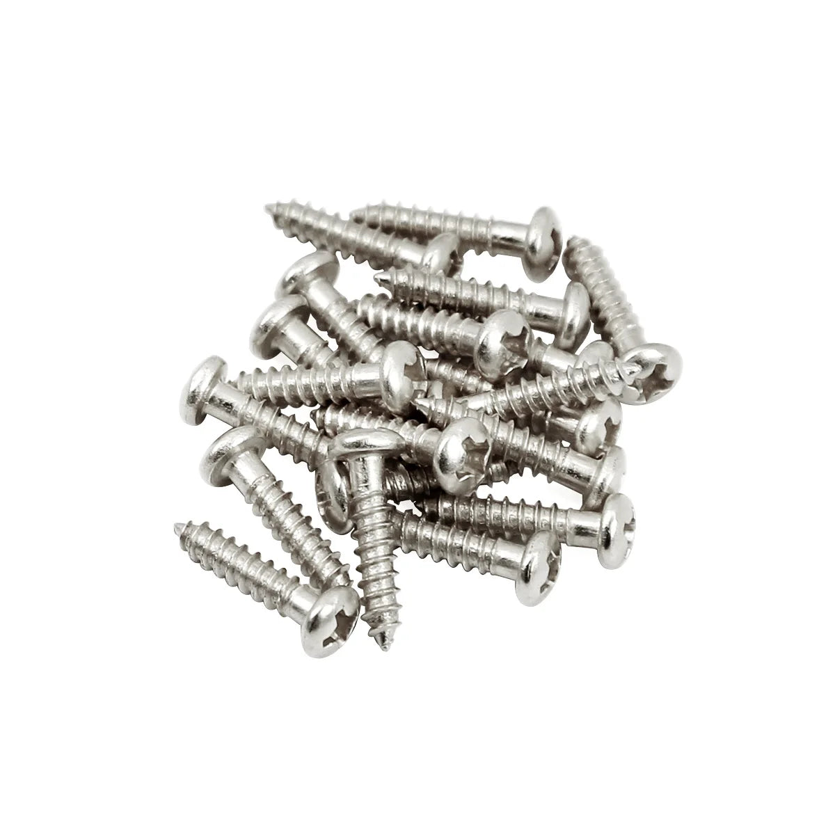 FLEOR 20PCS Round Head Screws 2.8x13mm Guitar String Locking Nut Mounting Screws String Tree Retainer Bar Screws