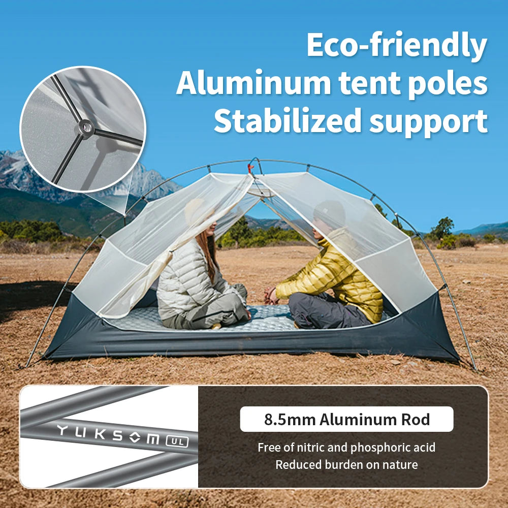Naturehike Mongar UL 2 Tent 2 Person Backpacking Tent 20D Ultralight Travel Tent Waterproof Hiking Survival Outdoor Camping Tent