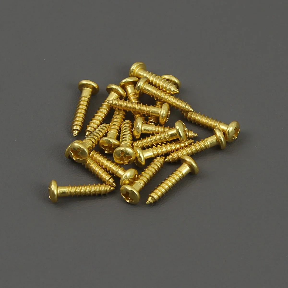FLEOR 20PCS Round Head Screws 2.8x13mm Guitar String Locking Nut Mounting Screws String Tree Retainer Bar Screws
