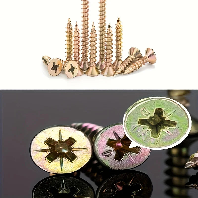 210 cross shaped flat head self tapping screws, self tapping wood screws, woodworking screws, metal self tapping screw