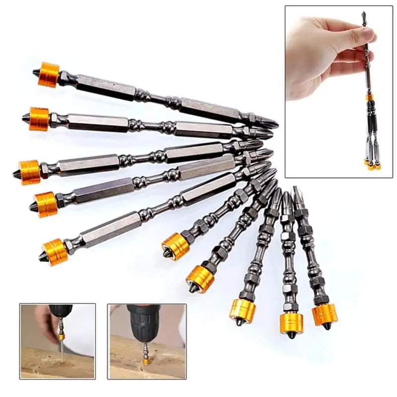 5/10 Pcs PH2 Magnetic Screwdriver Bits Phillips 1/4 Inch Hexagonal Shank with Magnetic Ring for Electric Screwdriver