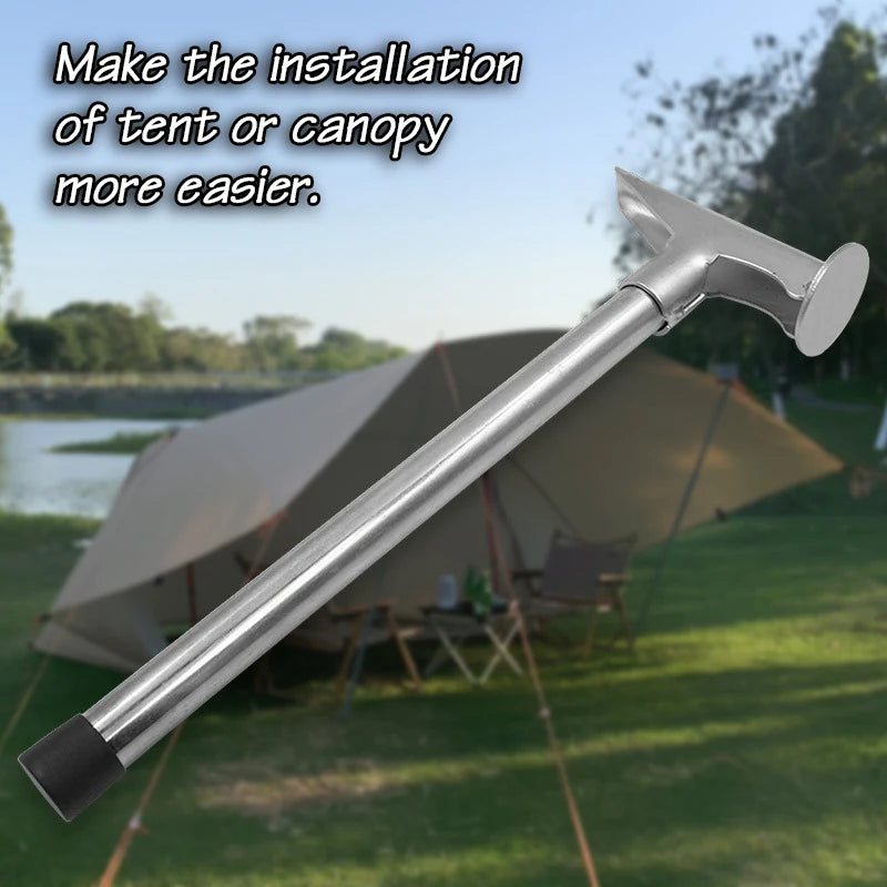 Multifunctional Hammer for Outdoor Camping Lightweight Steel Hammer Camping Equipment Camping Supplies Tent Accessory Glamping