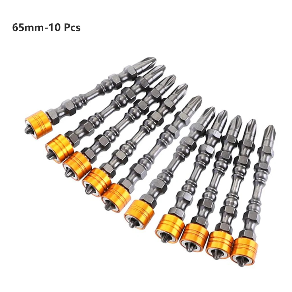 5/10 Pcs PH2 Magnetic Screwdriver Bits Phillips 1/4 Inch Hexagonal Shank with Magnetic Ring for Electric Screwdriver