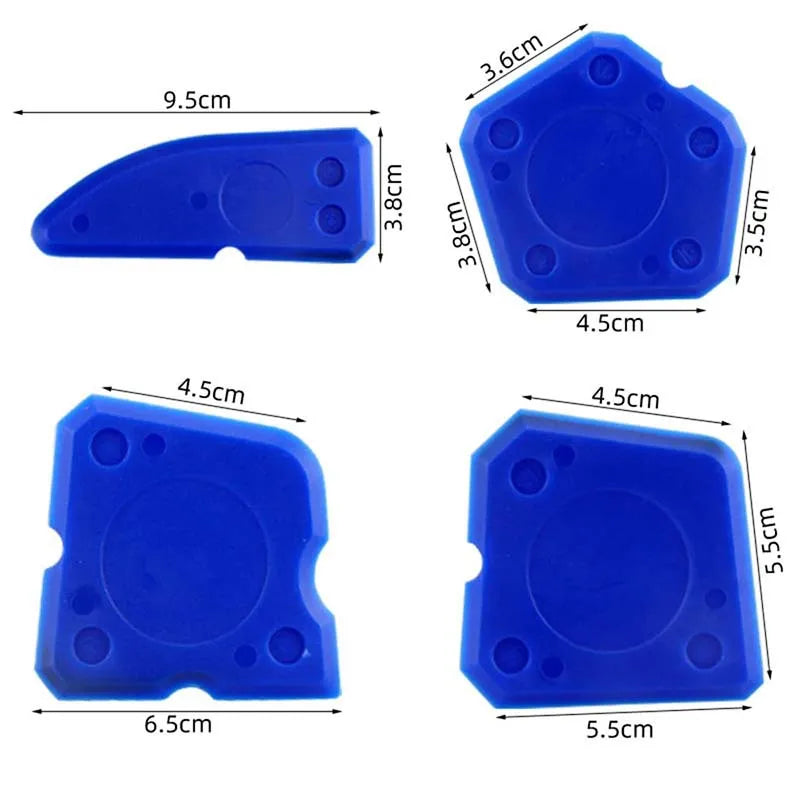 Silicone Caulking Tool Kit Joint Sealant Spreader Spatula Scraper for Tile Window Grout Edge Removal Kitchen Construction Tools