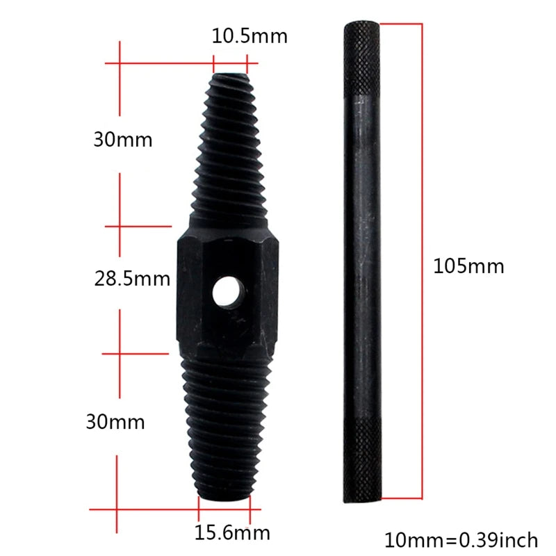 3pcs Inch 3/4 Inch Wire Screw Extractor Broken Water Pipe Thread Repair Tap DropShipping
