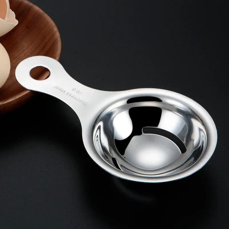 Household Kitchen Small Tool, Food Grade Stainless Steel Isolator Filter, Egg Yolk and Egg White Separator