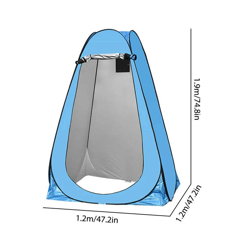 Portable Outdoor Camping Tent Shower Tent Simple Bath Cover Changing Fitting Room Tent Mobile Toilet Fishing Photography Tent