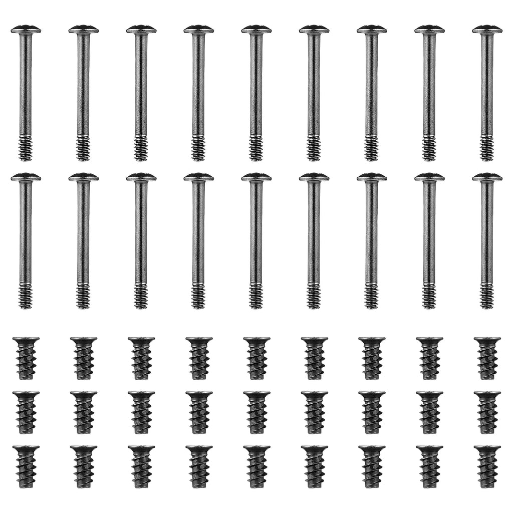 60pcs Carbon Steel Screws Computer Case Fan Screws Long and Short Screws Set Cooling Fan Screws
