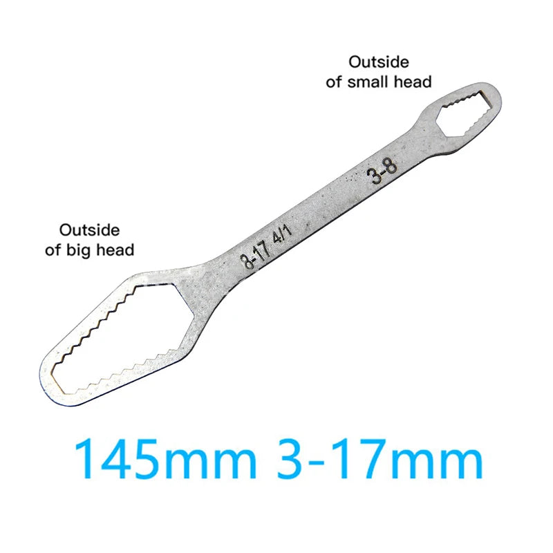 8-22mm Universal Torx Wrench Board Adjustable Double-head Torx Spanner Self-tightening Glasses Wrench Multi-purpose Hand Tools A