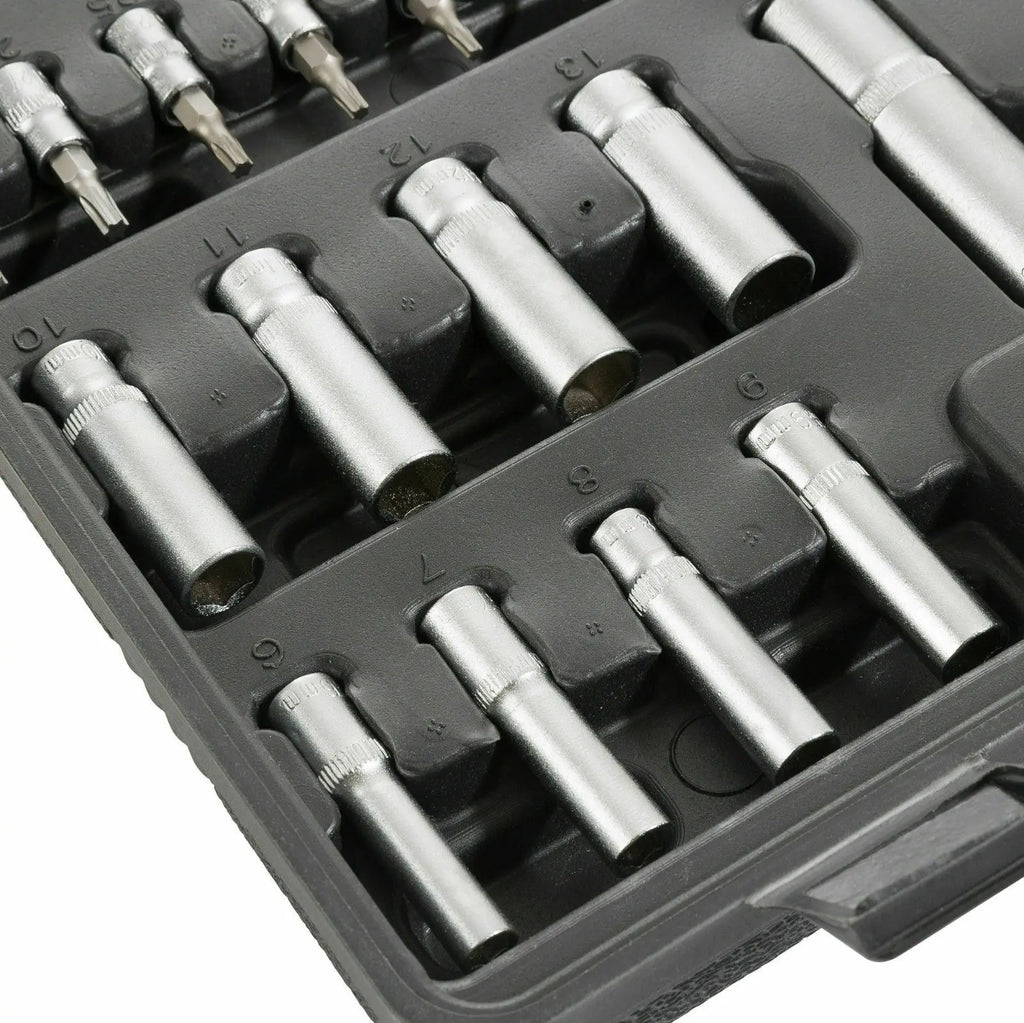 Tool Case 108 Pieces Ratch 1/2" 1/4" Mannesmann Type Suitcase