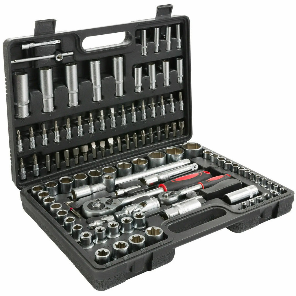 Tool Case 108 Pieces Ratch 1/2" 1/4" Mannesmann Type Suitcase