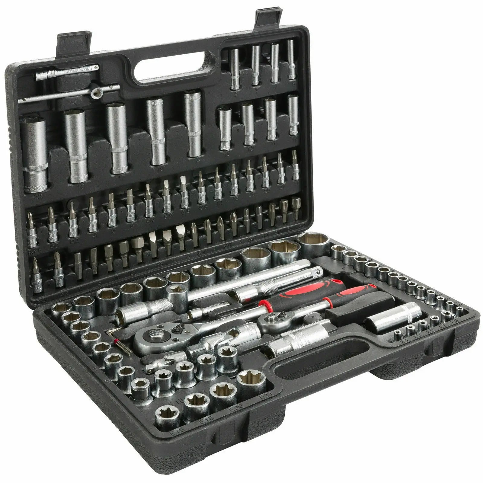 Tool Case 108 Pieces Ratch 1/2" 1/4" Mannesmann Type Suitcase