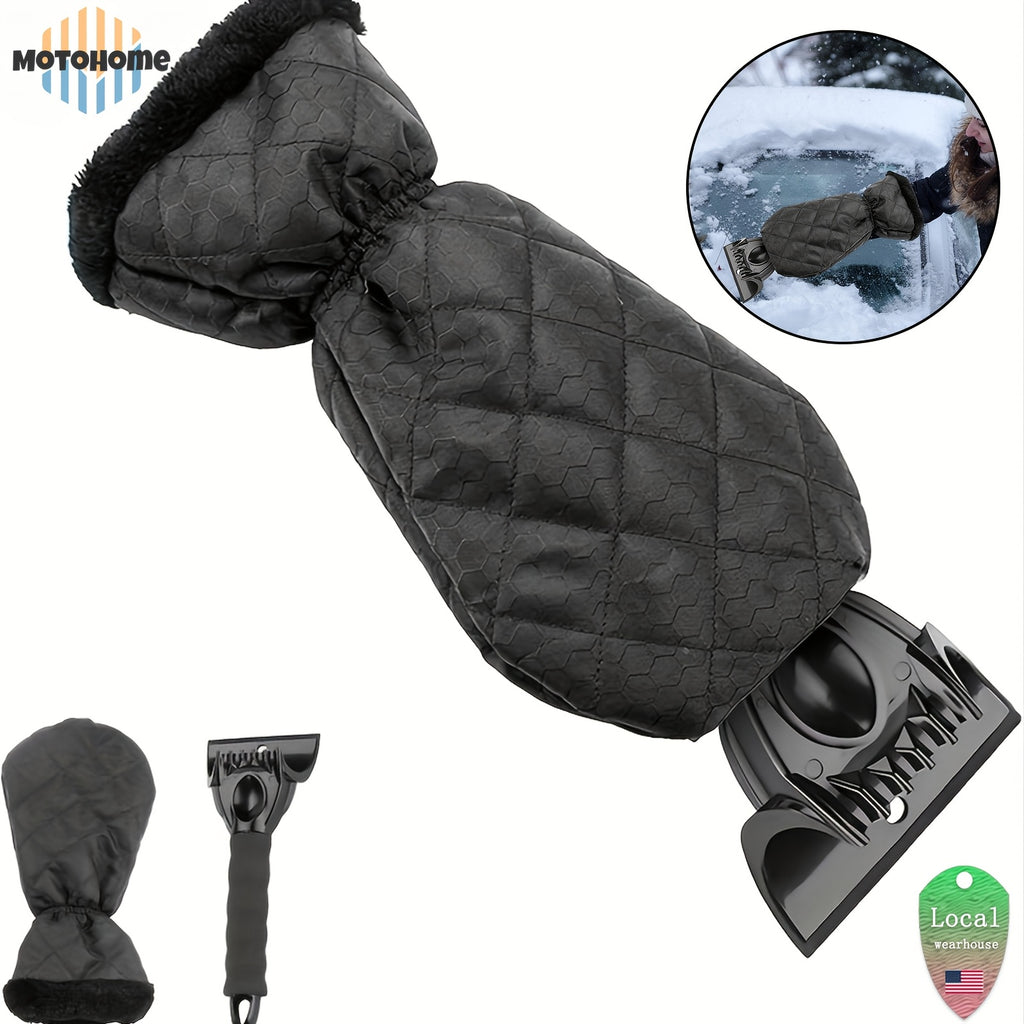 Upgrade Aluminium Telescopic Pole Extendable Snow Brush & Ice Scrapers - Double-sided Ice Scraper, Non-Slip Comfort Grip, Silicone Wiper Blade, Car Tools - Christmas Car Decorations for Car-Windshield Snow Cover, MotoHome